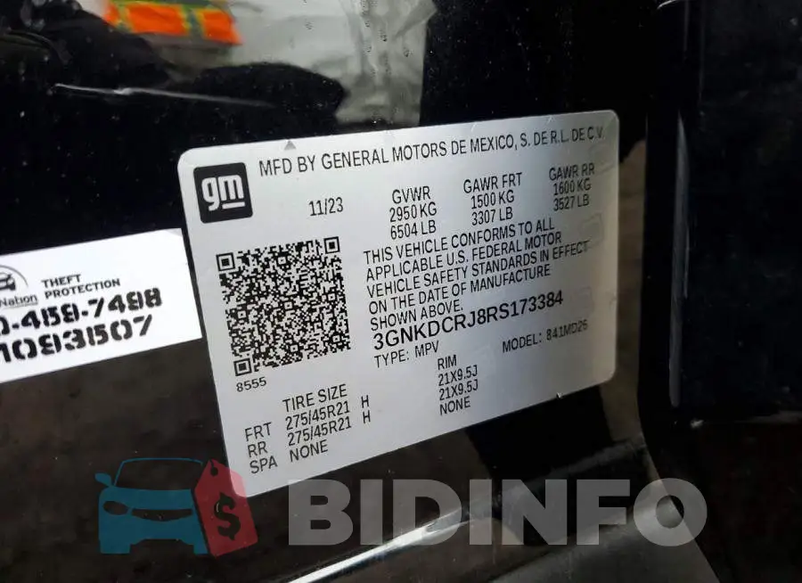 3GNKDCRJ8RS173384 Photo# 13