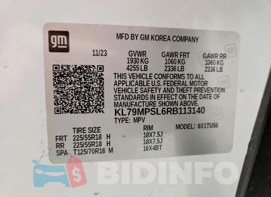 KL79MPSL6RB113140 Photo# 13