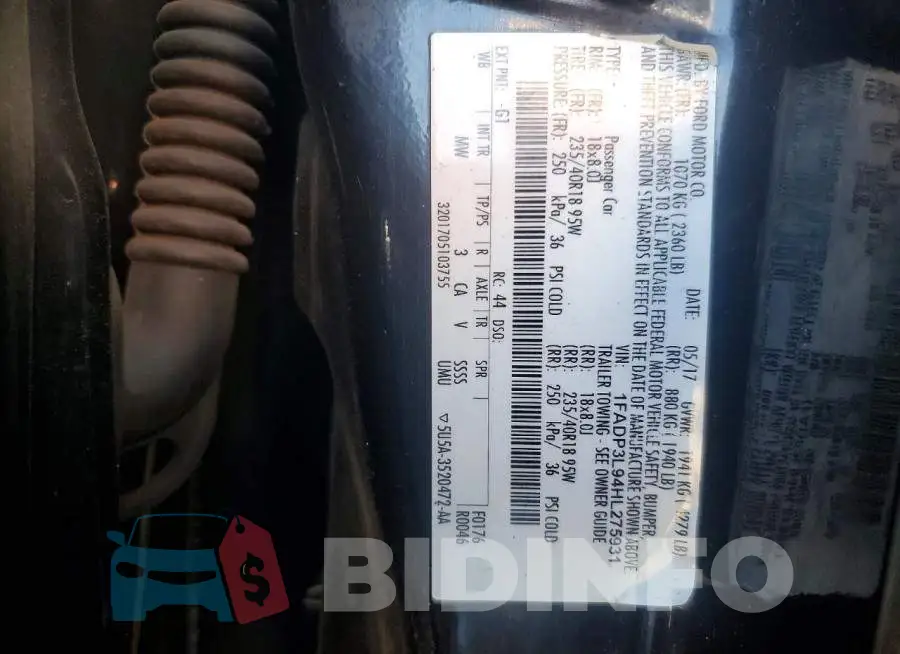 1FADP3L94HL275931 Photo# 12