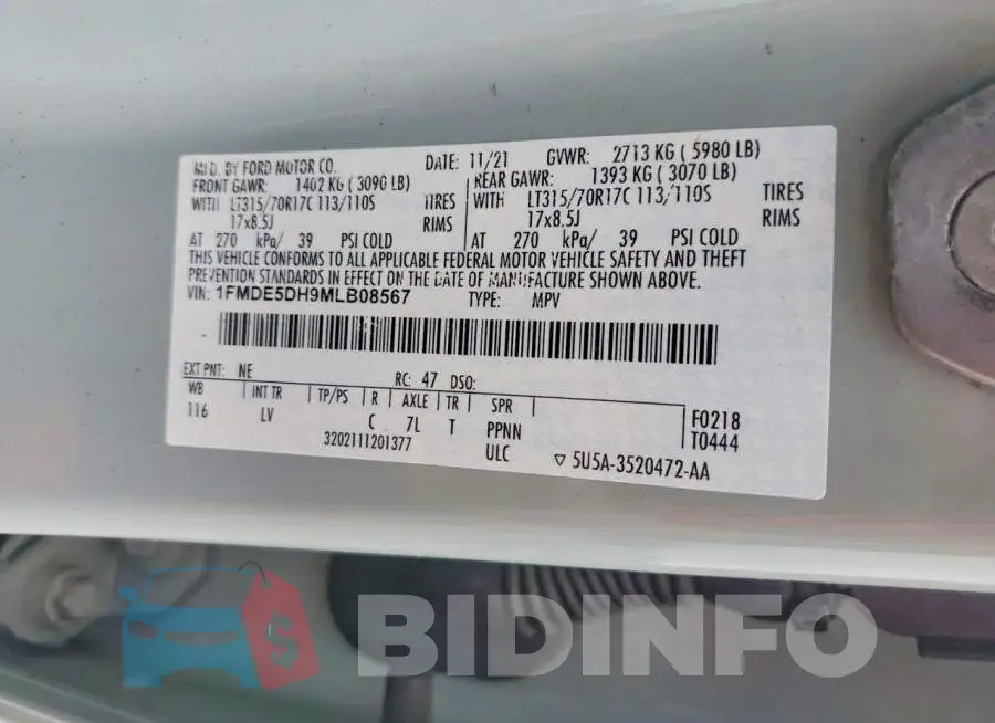 1FMDE5DH9MLB08567 Photo# 13