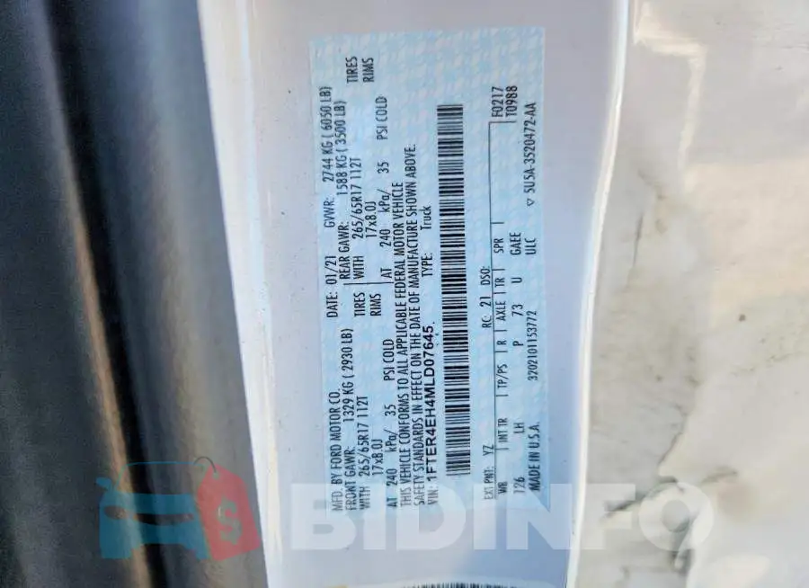 1FTER4EH4MLD07645 Photo# 12