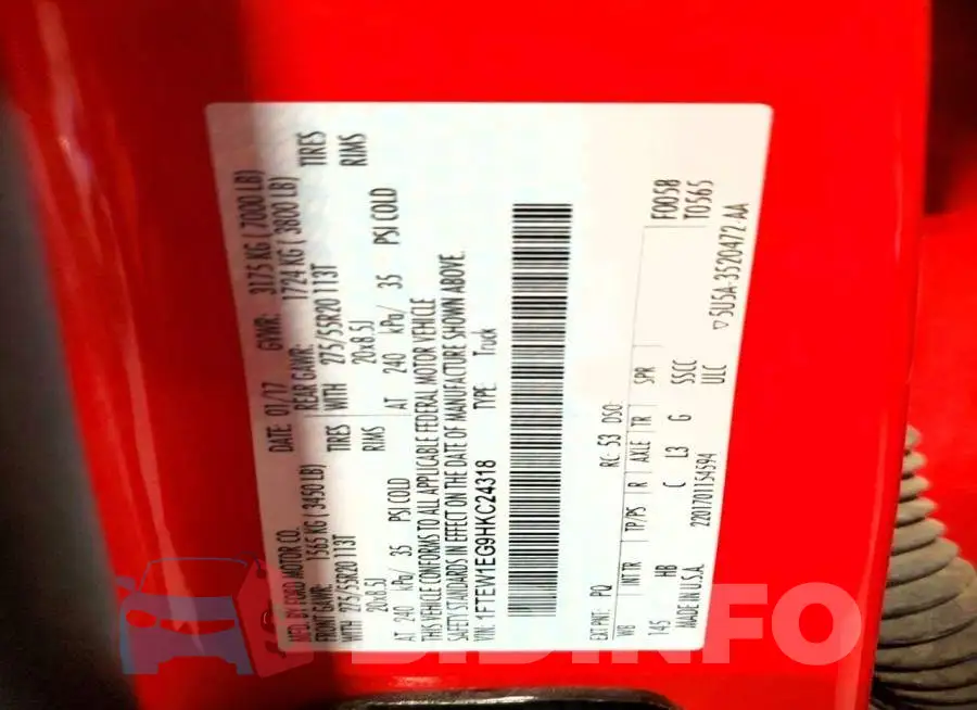 1FTEW1EG9HKC24318 Photo# 12