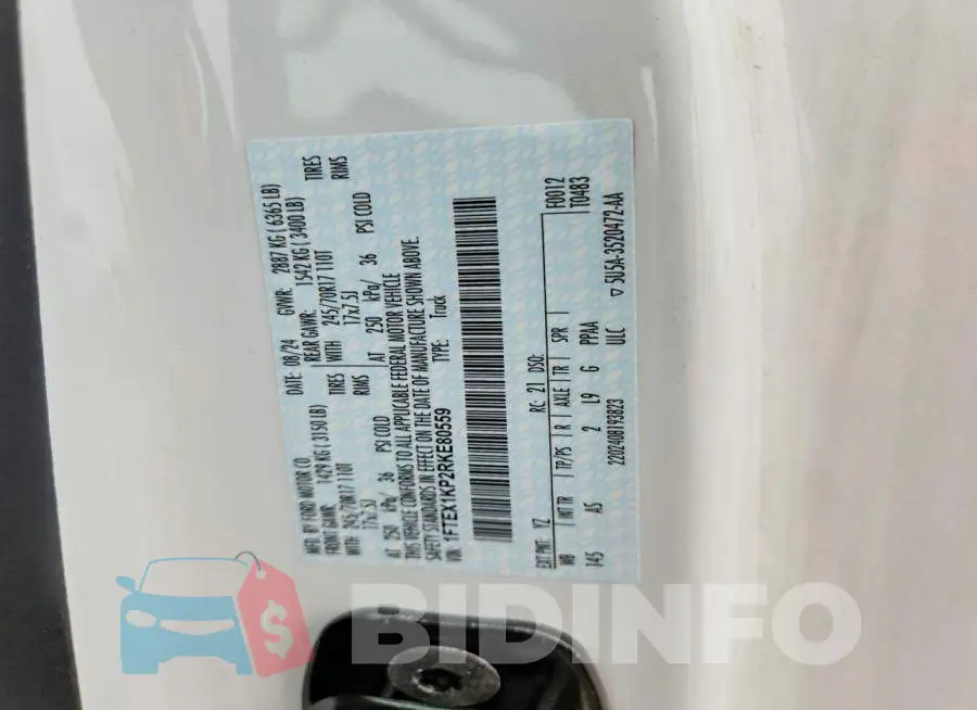 1FTEX1KP2RKE80559 Photo# 12