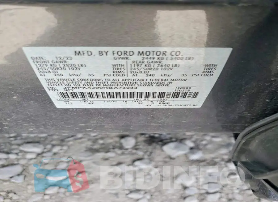2FMPK4J99RBA73033 Photo# 13