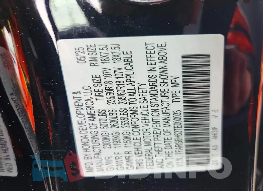 7FARS6H63TE000033 Photo# 13
