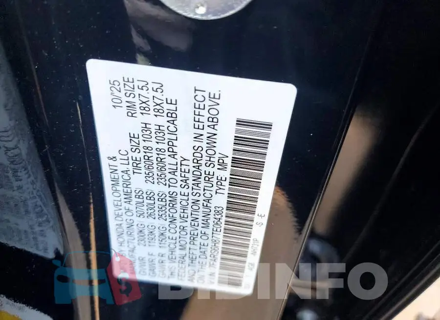 7FARS6H87TE064383 Photo# 13