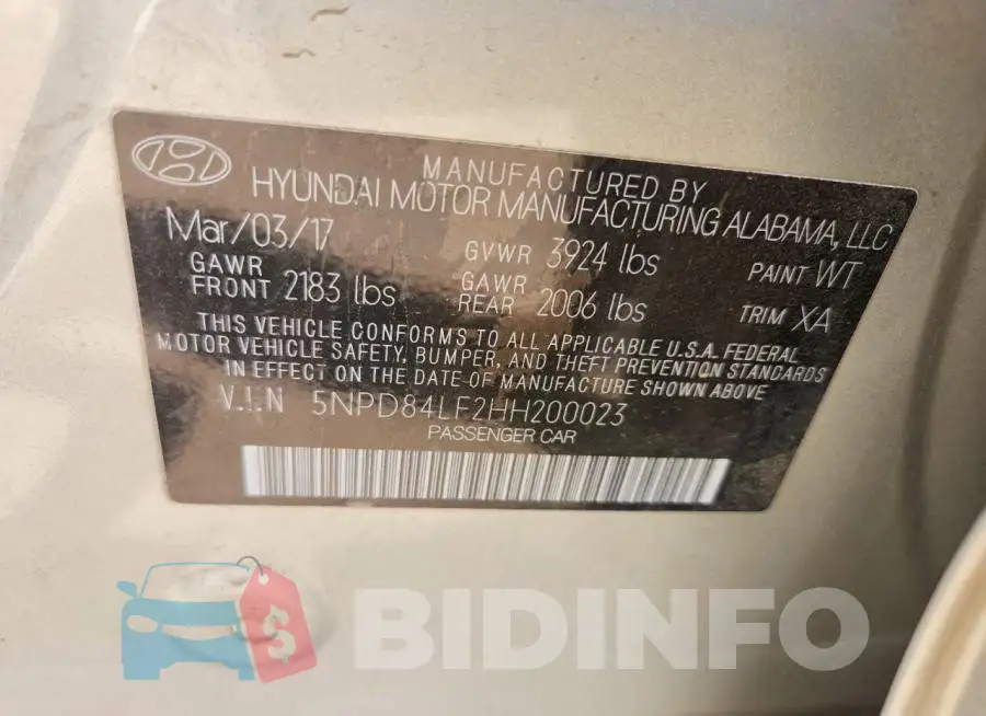 5NPD84LF2HH200023 Photo# 12