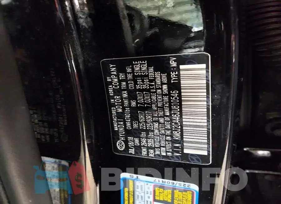 KM8J2CA46JU810546 Photo# 13
