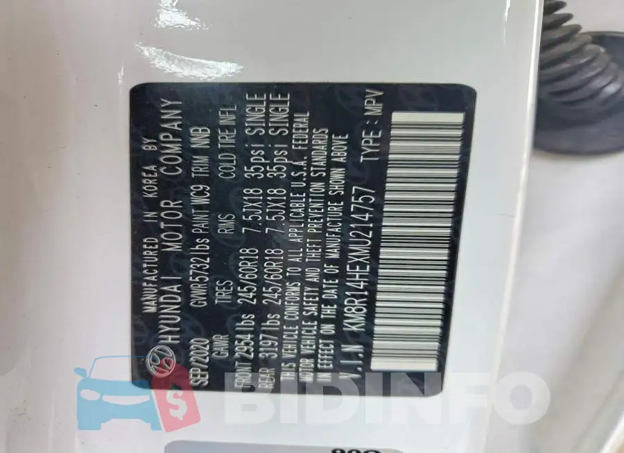 KM8R14HEXMU214757 Photo# 12