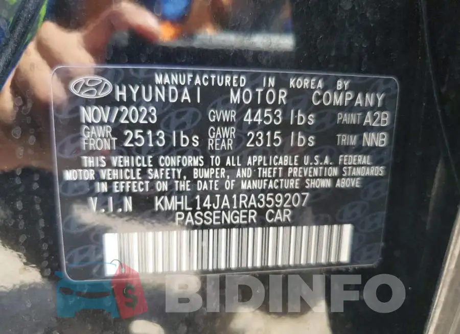 KMHL14JA1RA359207 Photo# 12