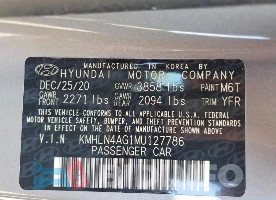 KMHLN4AG1MU127786 Photo# 13