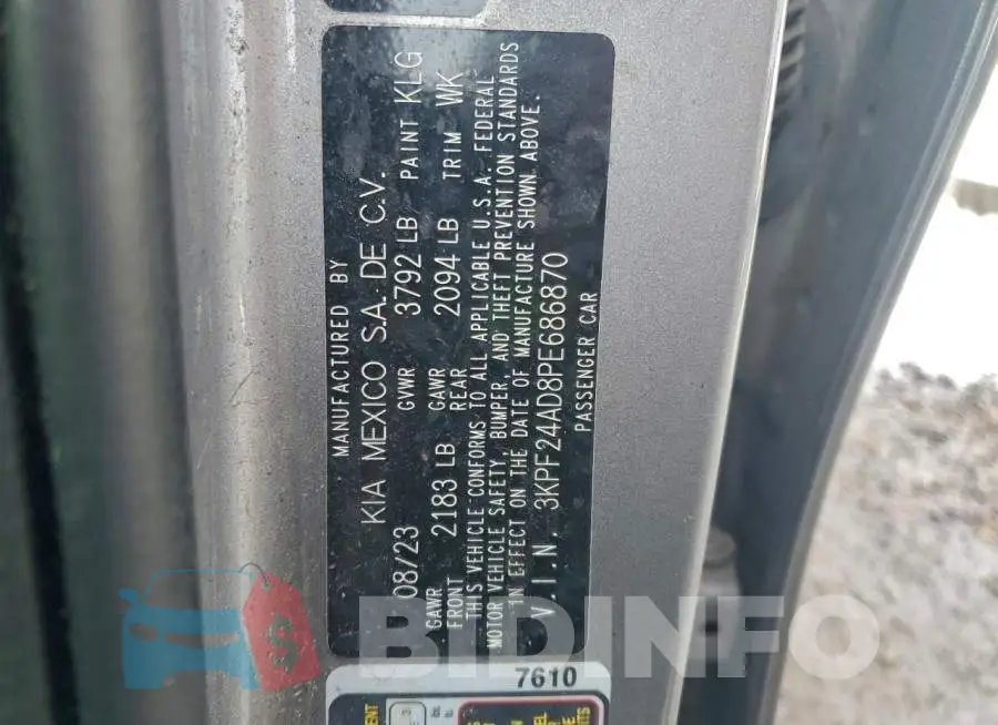 3KPF24AD8PE686870 Photo# 12