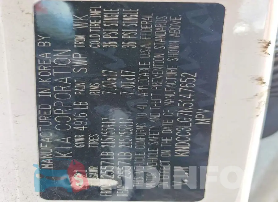 KNDCC3LG7N5147652 Photo# 13