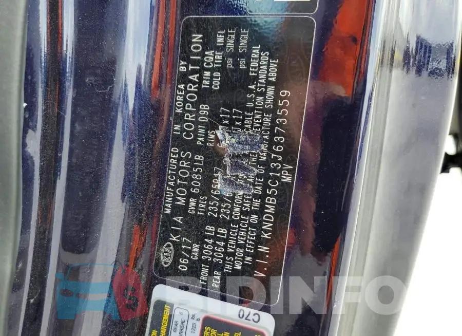 KNDMB5C13J6373559 Photo# 13