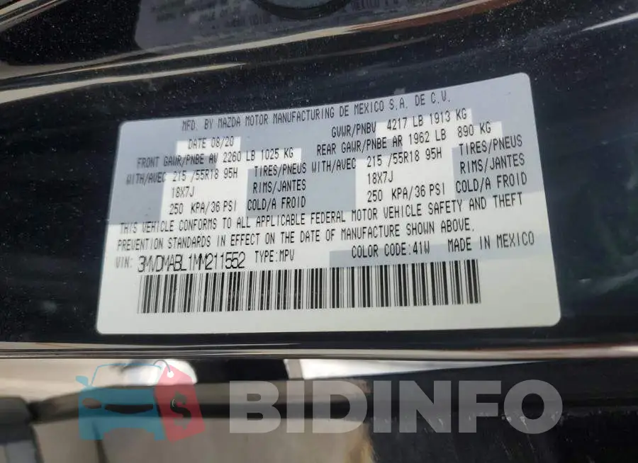 3MVDMABL1MM211552 Photo# 14