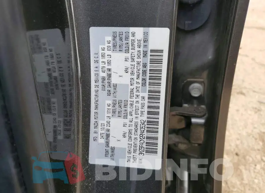 3MZBPACM2RM405342 Photo# 12