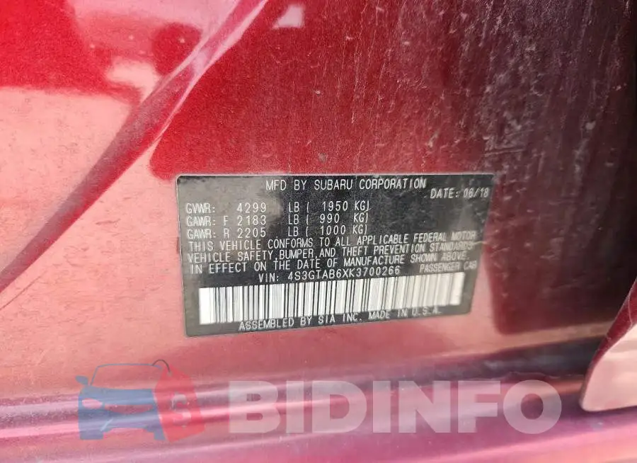 4S3GTAB6XK3700266 Photo# 12