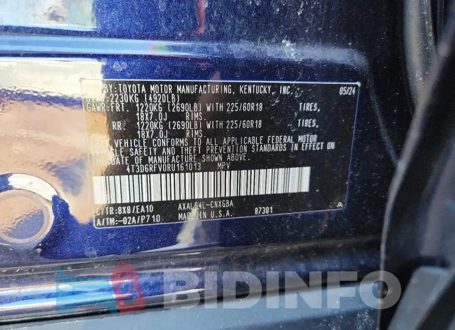 4T3D6RFV0RU161013 Photo# 12