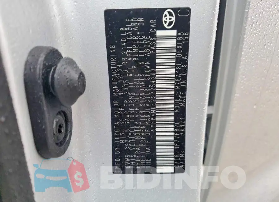 5YFB4MDE2SP254263 Photo# 12