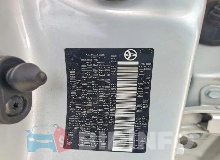 5YFB4MDE7SP247938 Photo# 12