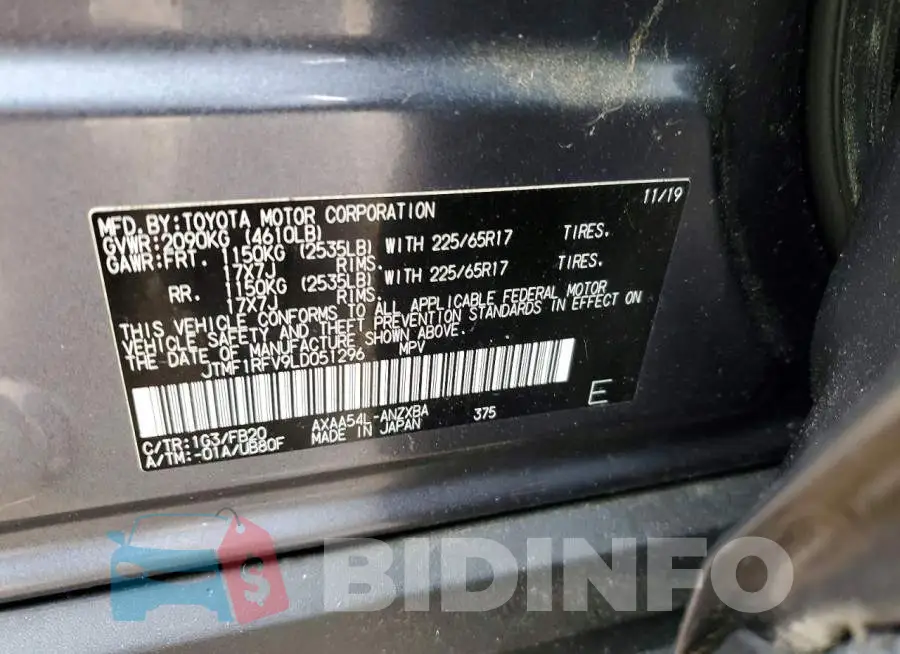 JTMF1RFV9LD051296 Photo# 14