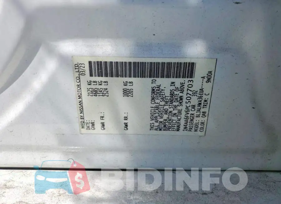 1N4AA6FV6PC507703 Photo# 12
