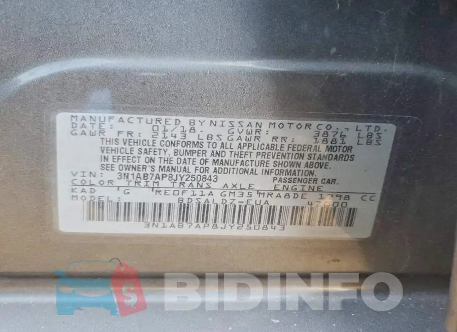 3N1AB7AP8JY250843 Photo# 12