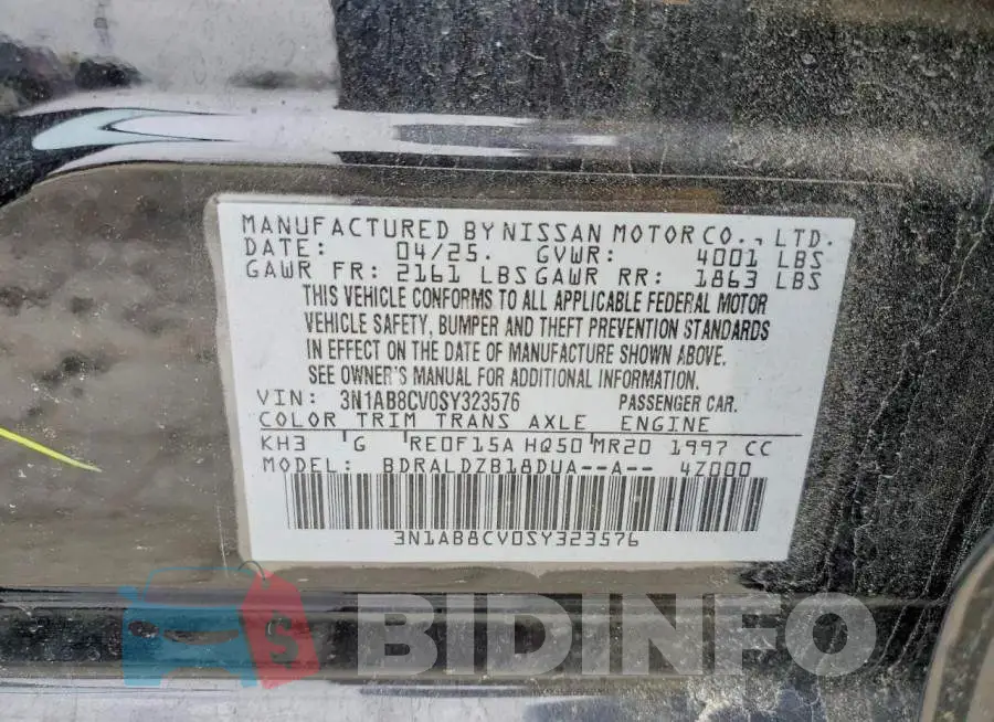 3N1AB8CV0SY323576 Photo# 13