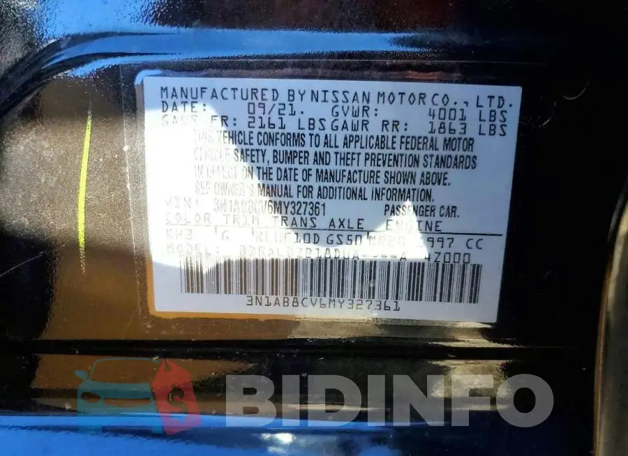 3N1AB8CV6MY327361 Photo# 13