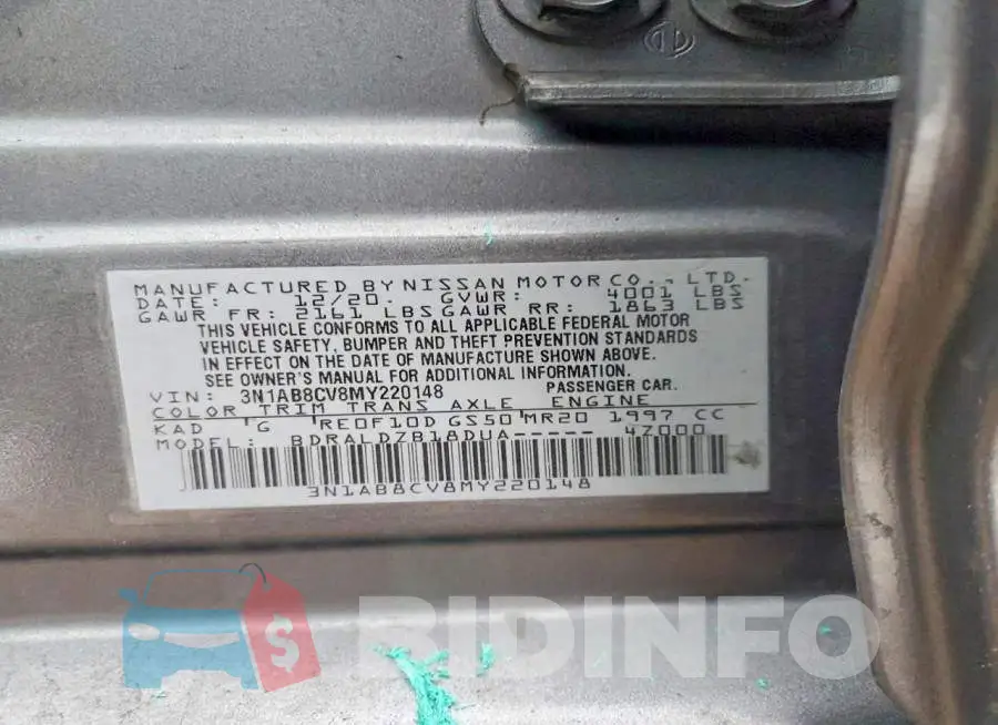 3N1AB8CV8MY220148 Photo# 11