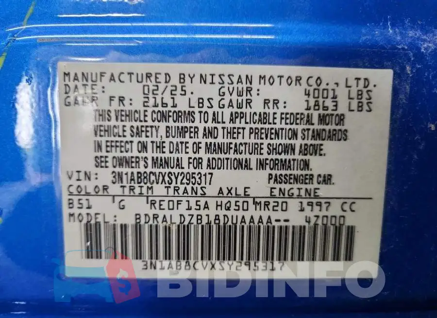 3N1AB8CVXSY295317 Photo# 12