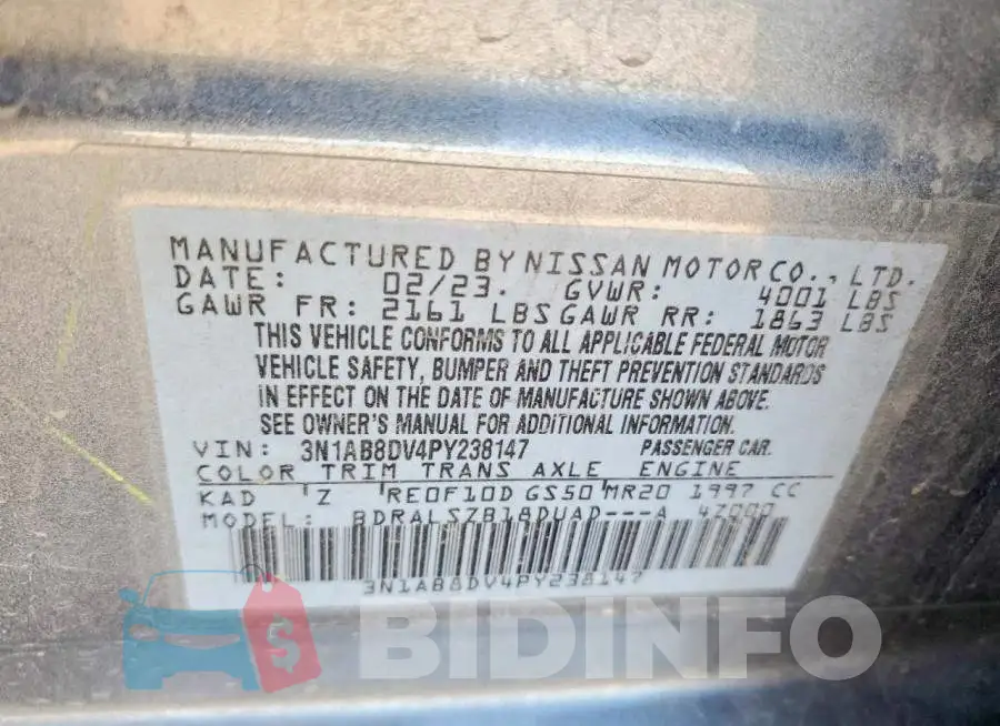 3N1AB8DV4PY238147 Photo# 12