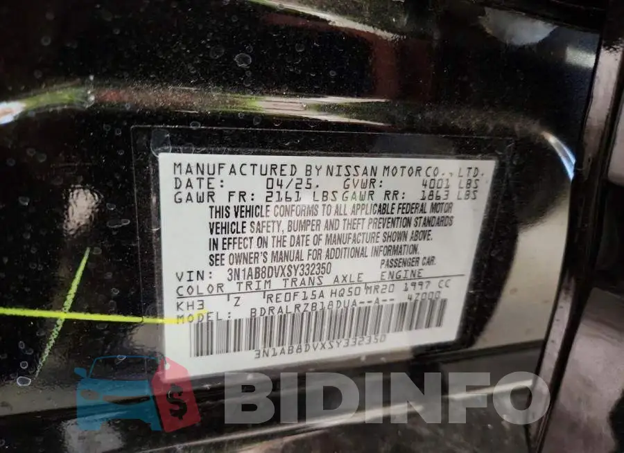 3N1AB8DVXSY332350 Photo# 12