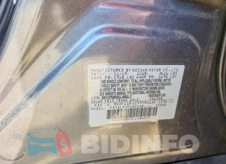 3N1CP5BV5LL486037 Photo# 12