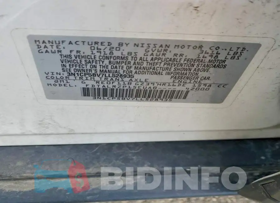 3N1CP5BV7LL528935 Photo# 13