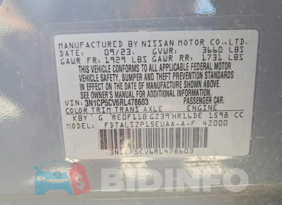 3N1CP5CV6RL478603 Photo# 13