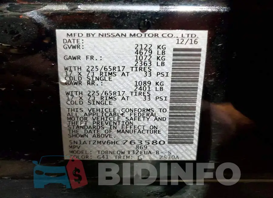 5N1AT2MV6HC763580 Photo# 14