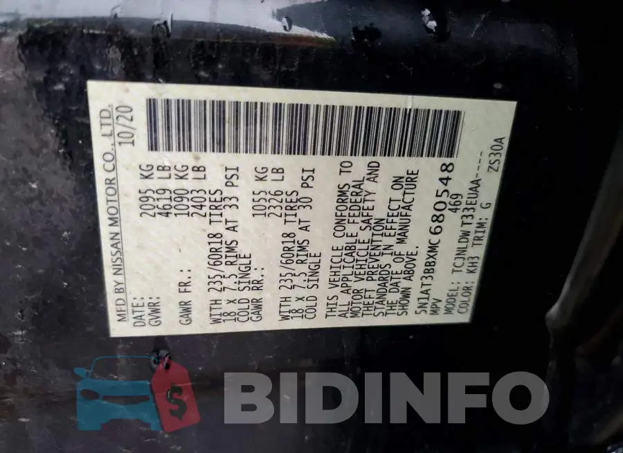 5N1AT3BBXMC680548 Photo# 13