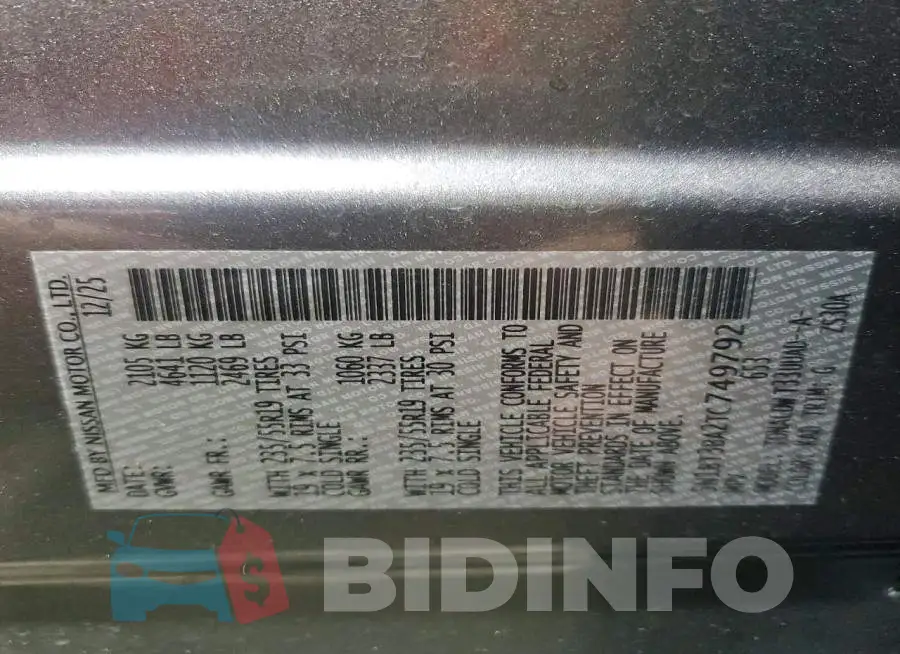 5N1BT3BA2TC749792 Photo# 14