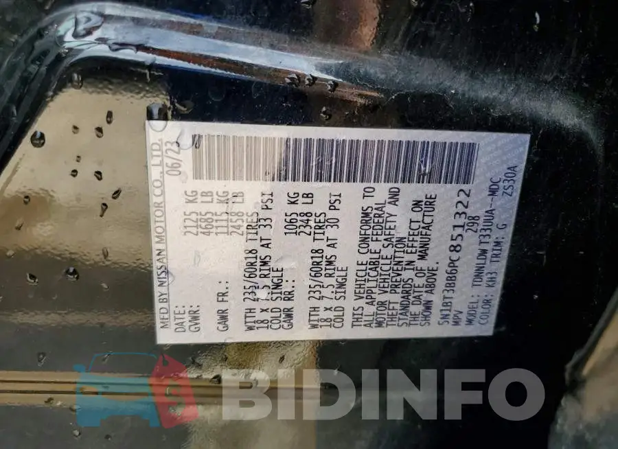 5N1BT3BB6PC851322 Photo# 13