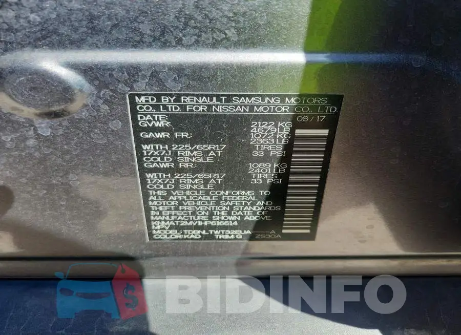KNMAT2MV1HP616614 Photo# 13