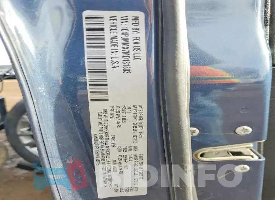 1C4PJMMX7MD181803 Photo# 14