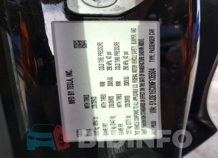 5YJ3E1ECXNF135504 Photo# 12
