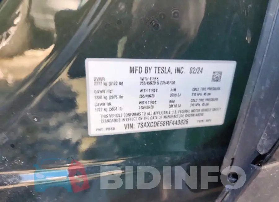 7SAXCDE58RF440826 Photo# 13