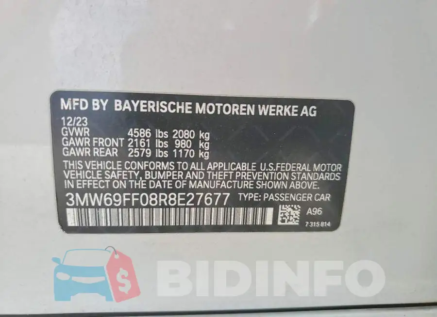 3MW69FF08R8E27677 Photo# 12