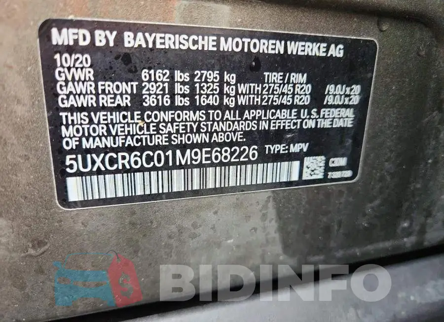 5UXCR6C01M9E68226 Photo# 14