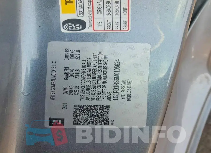 1G1FB1RS6M0105624 Photo# 12