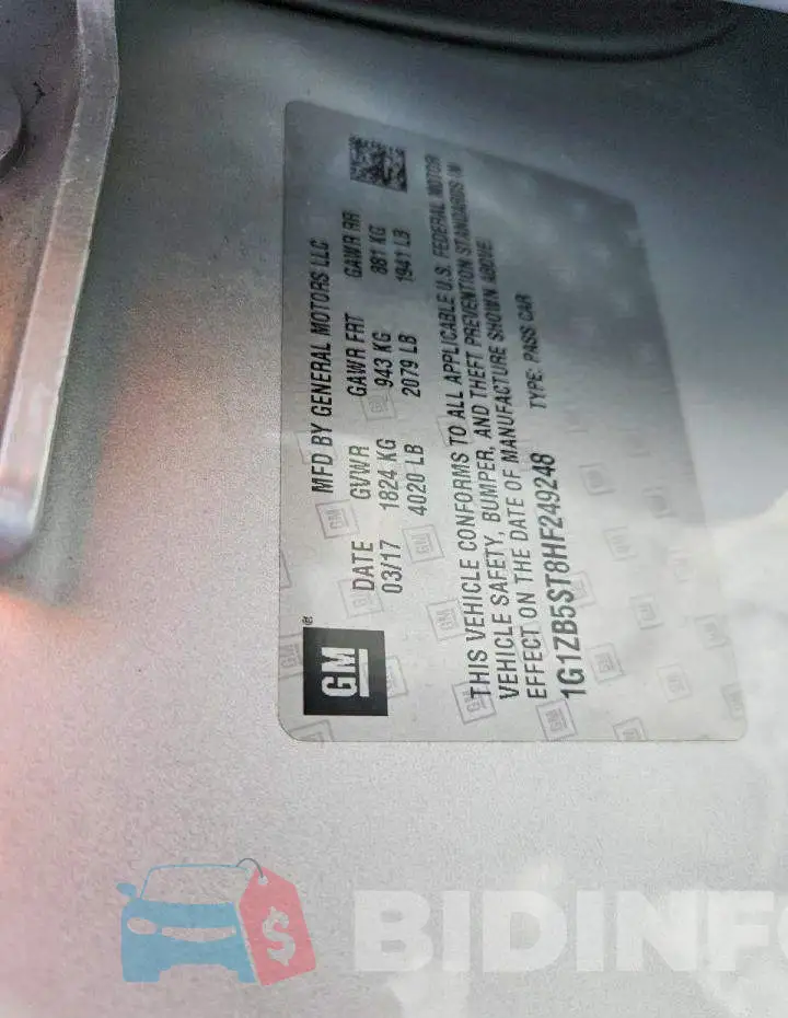 1G1ZB5ST8HF249248 Photo# 12