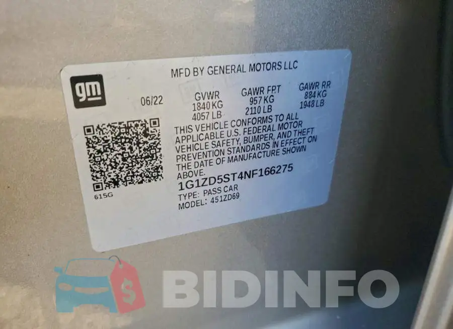1G1ZD5ST4NF166275 Photo# 12