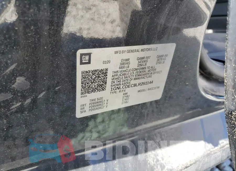 1GNLCDEC8LR251144 Photo# 13